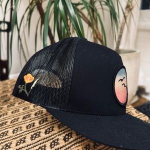 Tommy Breeze Black & Poppy Trucker Hat